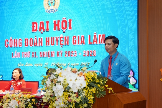 21 đồng chí trúng cử vào Ban Chấp hành LĐLĐ huyện Gia Lâm khóa XI, nhiệm kỳ 2023 - 2028