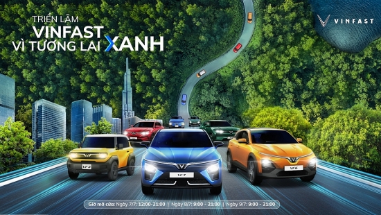 Triển lãm "Vinfast - vì tương lai xanh" tại Hà Nội: Ra mắt bộ tứ xe điện Vinfast mới