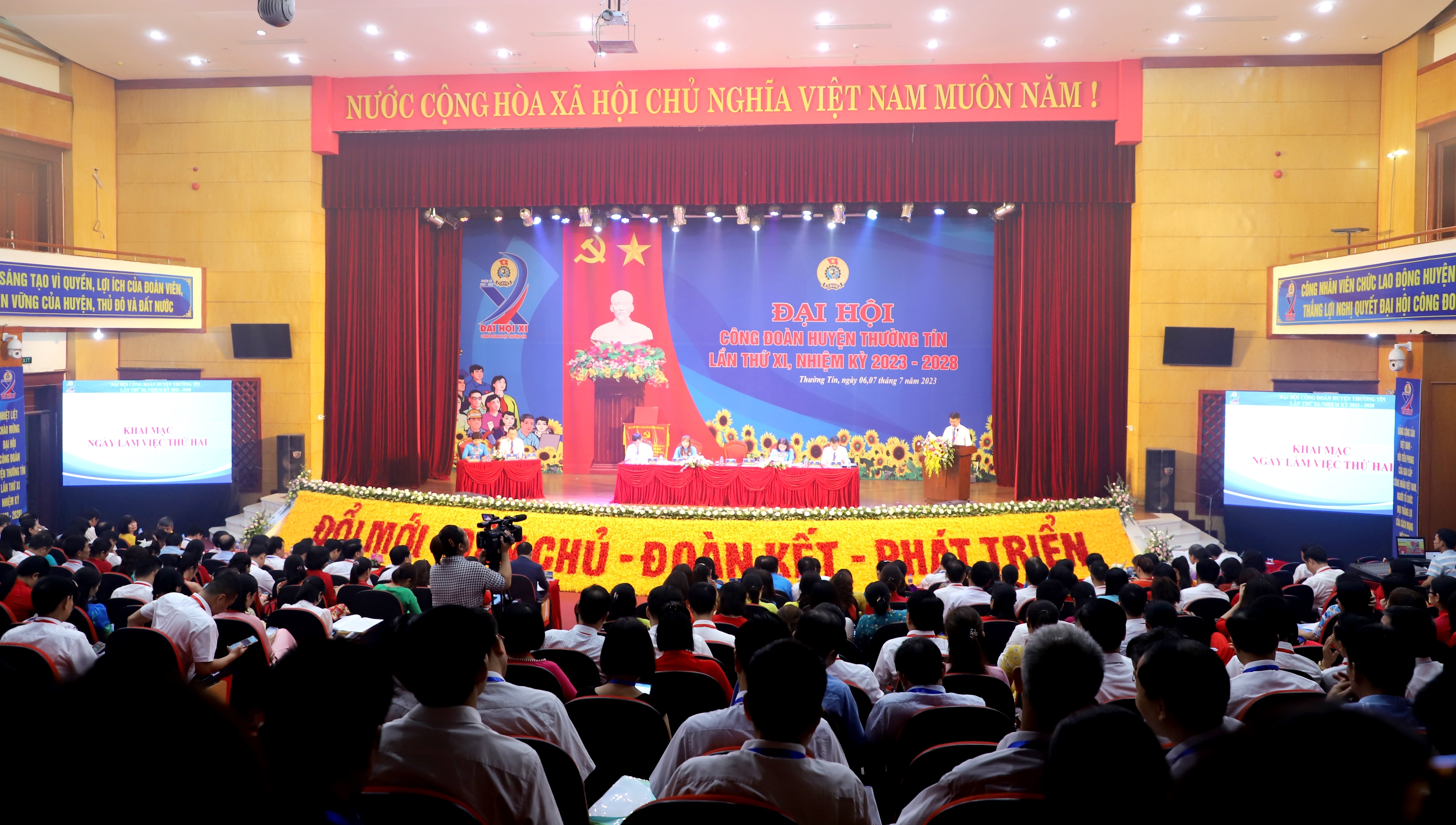 TRỰC TUYẾN HÌNH ẢNH: Đại hội Công đoàn huyện Thường Tín lần thứ XI, nhiệm kỳ 2023 - 2028