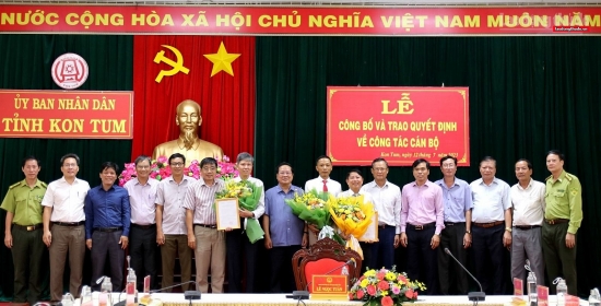 Tỉnh Kon Tum bổ nhiệm nhiều lãnh đạo cấp sở