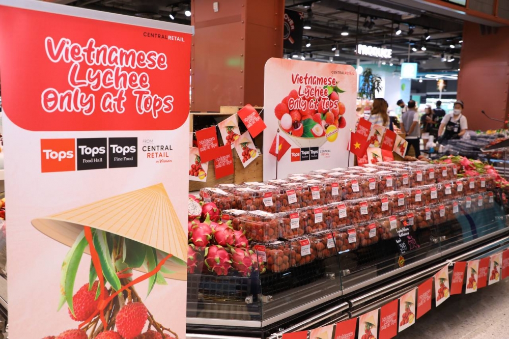 Vải thiều của Việt Nam được quảng bá rộng rãi tới người tiêu dùng Thái Lan