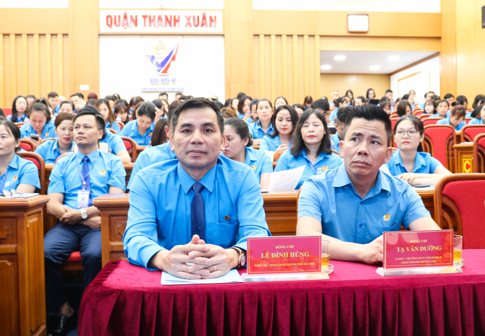 Ngày làm việc thứ nhất Đại hội Công đoàn quận Thanh Xuân lần thứ VI