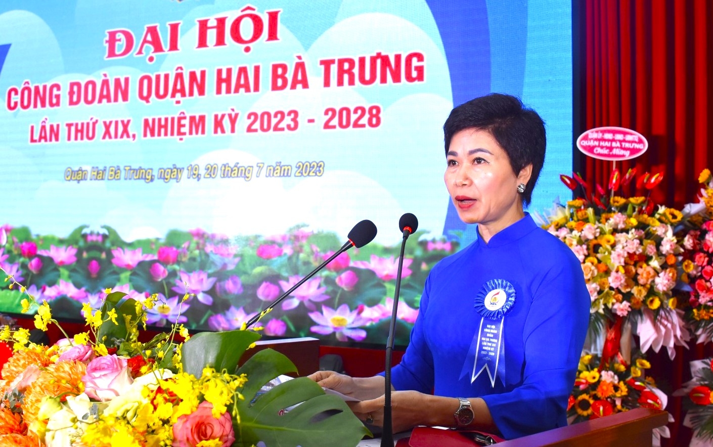 [HÌNH ẢNH]: Đại hội Công đoàn quận Hai Bà Trưng lần thứ XIX, nhiệm kỳ 2023 - 2028