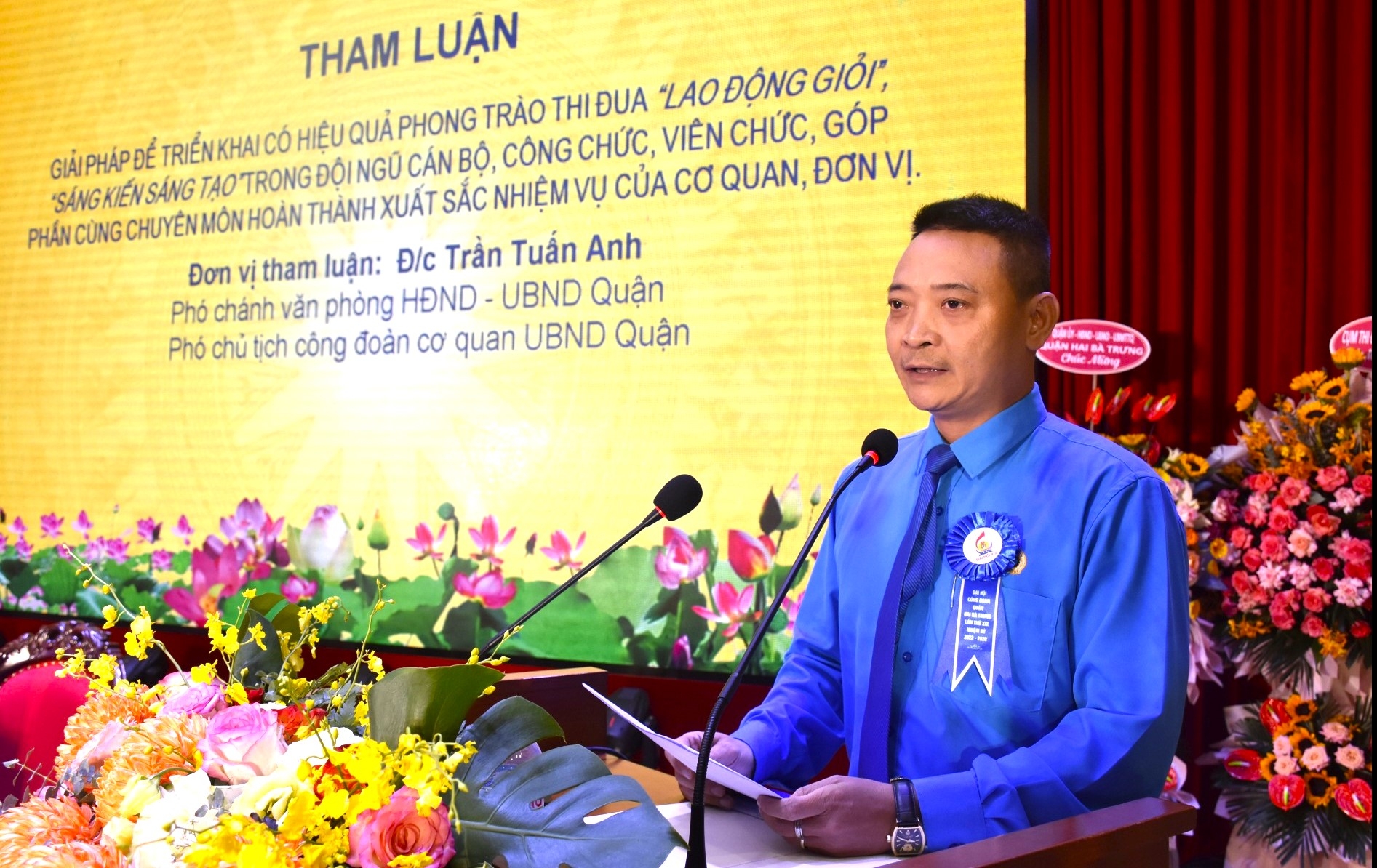 [HÌNH ẢNH]: Đại hội Công đoàn quận Hai Bà Trưng lần thứ XIX, nhiệm kỳ 2023 - 2028