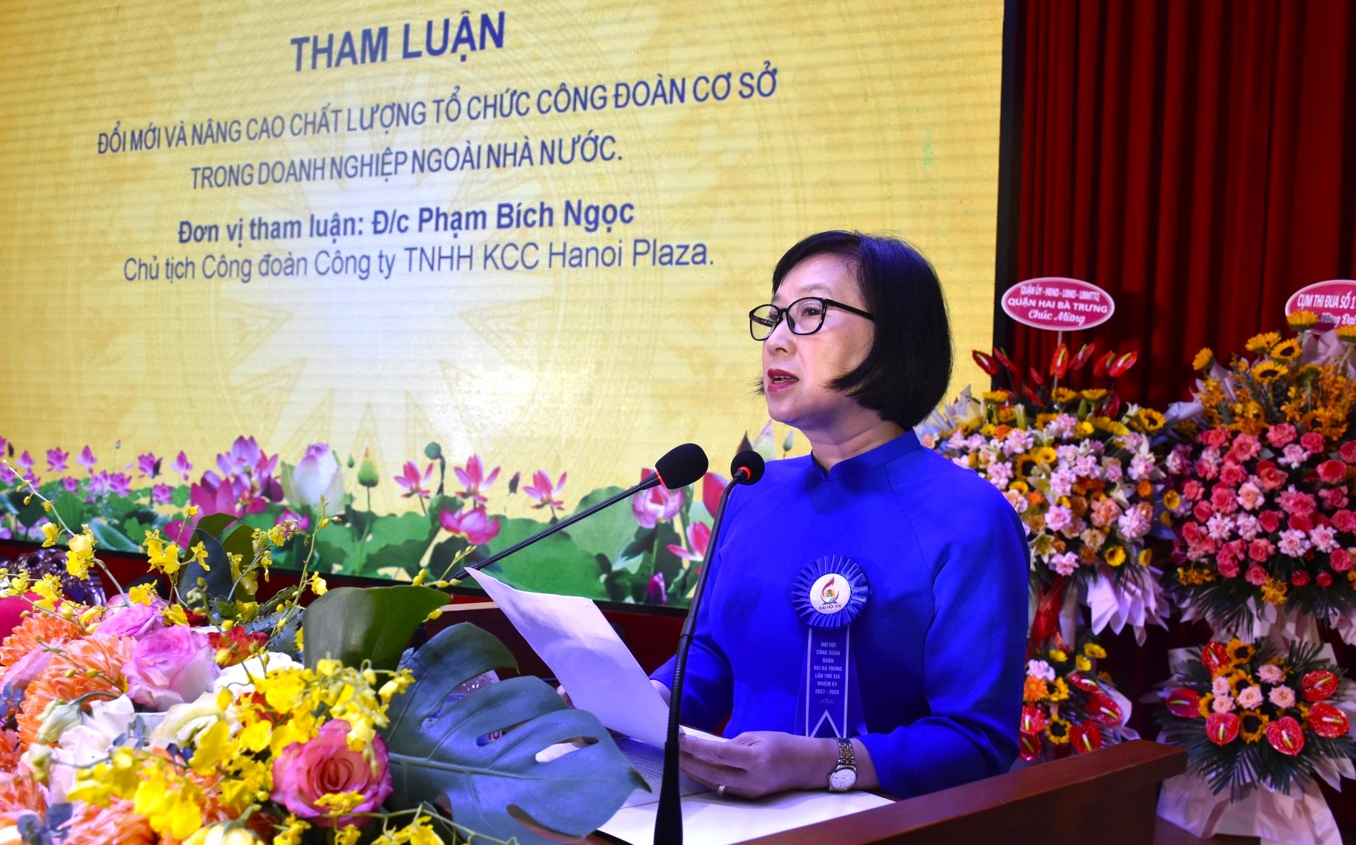 [HÌNH ẢNH]: Đại hội Công đoàn quận Hai Bà Trưng lần thứ XIX, nhiệm kỳ 2023 - 2028