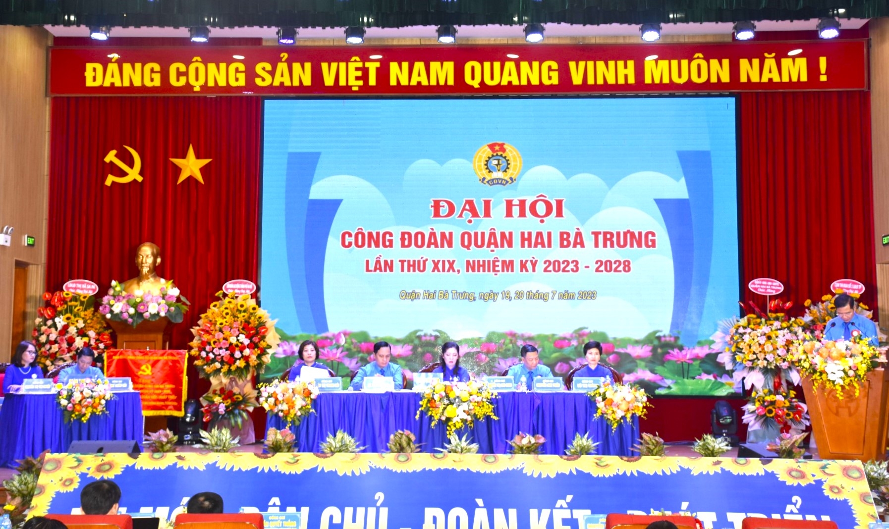 [HÌNH ẢNH]: Đại hội Công đoàn quận Hai Bà Trưng lần thứ XIX, nhiệm kỳ 2023 - 2028