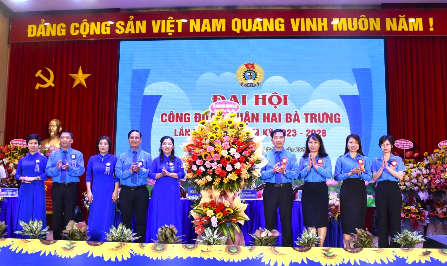 [HÌNH ẢNH]: Đại hội Công đoàn quận Hai Bà Trưng lần thứ XIX, nhiệm kỳ 2023 - 2028