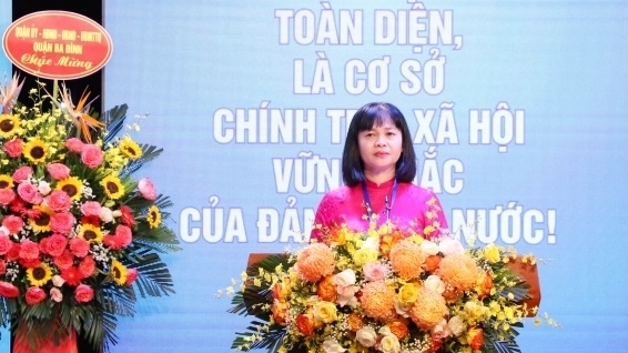 Đồng chí Bùi Phương Chi tái đắc cử chức Chủ tịch Liên đoàn Lao động quận Ba Đình