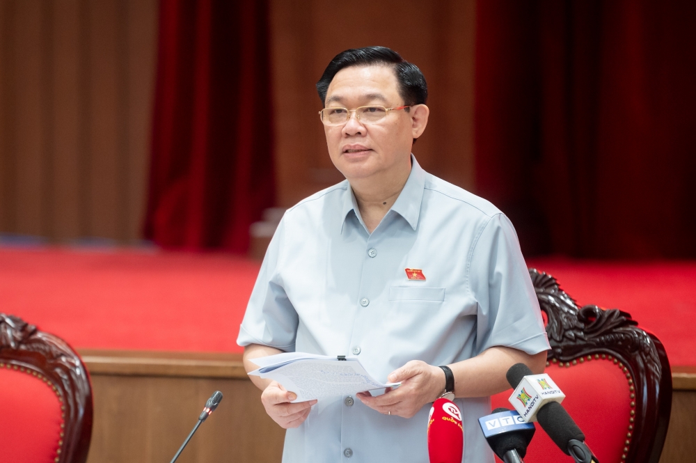 Chủ tịch Quốc hội Vương Đình Huệ: Tập trung công sức, trí tuệ hoàn thiện Luật Thủ đô (sửa đổi)