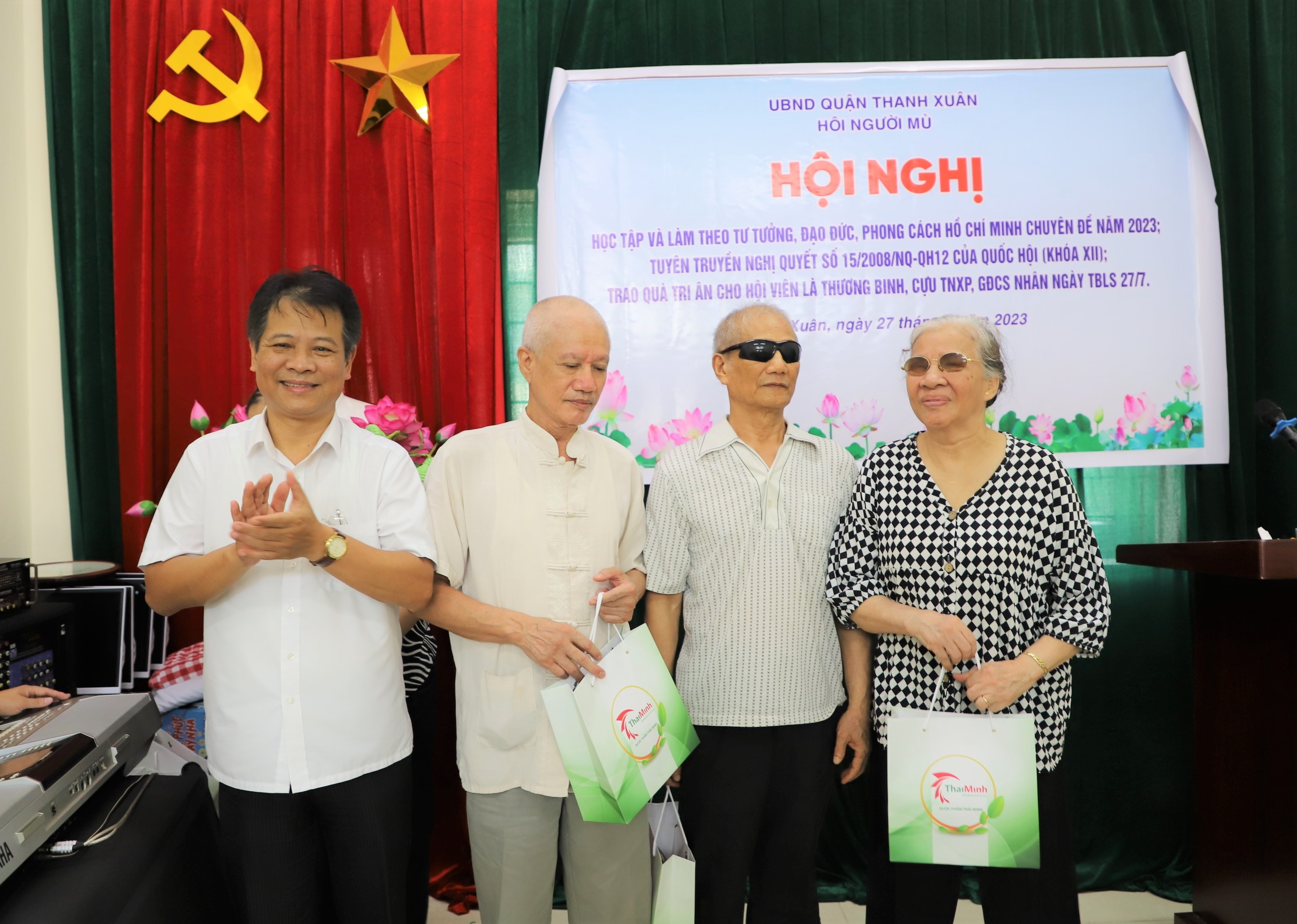 Hội người mù quận Thanh Xuân tổ chức Hội nghị học tập và làm theo tư tưởng, đạo đức, phong cách Hồ Chí Minh