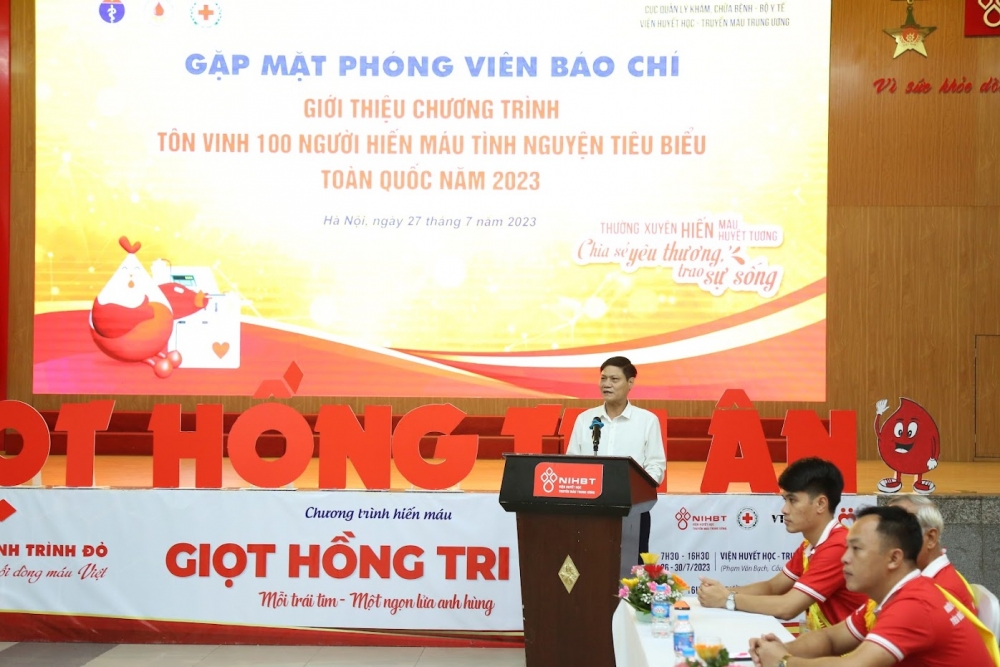 Nhiều hoạt động tôn vinh 100 người hiến máu tiêu biểu toàn quốc năm 2023