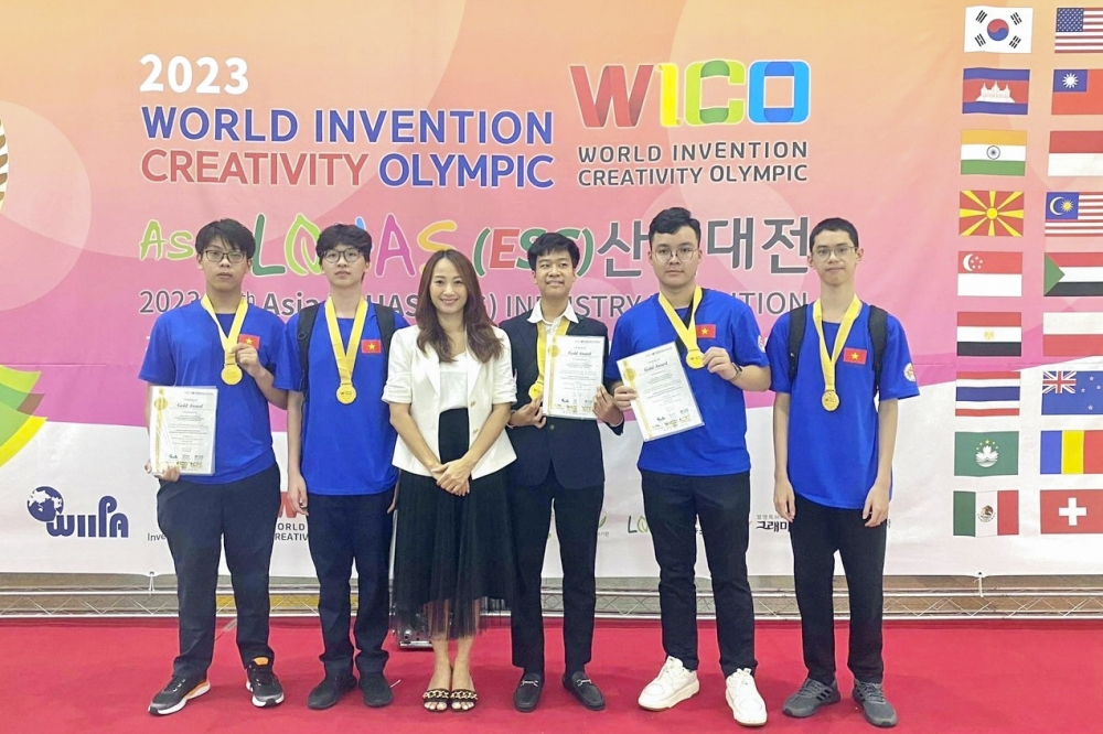 Học sinh Việt Nam giành Huy chương Vàng tại Olympic Phát minh và Sáng chế Khoa học quốc tế