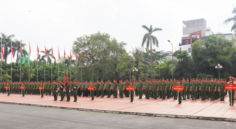 Quận Nam Từ Liêm: Kiểm tra tập huấn điều lệnh, võ thuật Công an nhân dân năm 2023