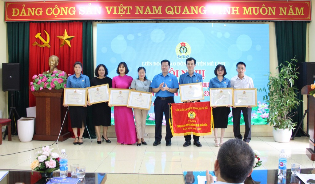 LĐLĐ huyện Mê Linh tổng kết hoạt động công đoàn khối Giáo dục năm học 2022 - 2023