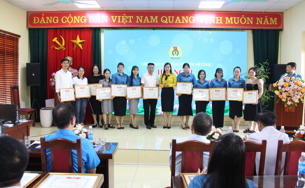LĐLĐ huyện Mê Linh tổng kết hoạt động công đoàn khối Giáo dục năm học 2022 - 2023