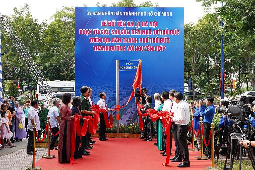 TP.HCM chính thức có đường mang tên Đại tướng Võ Nguyên Giáp