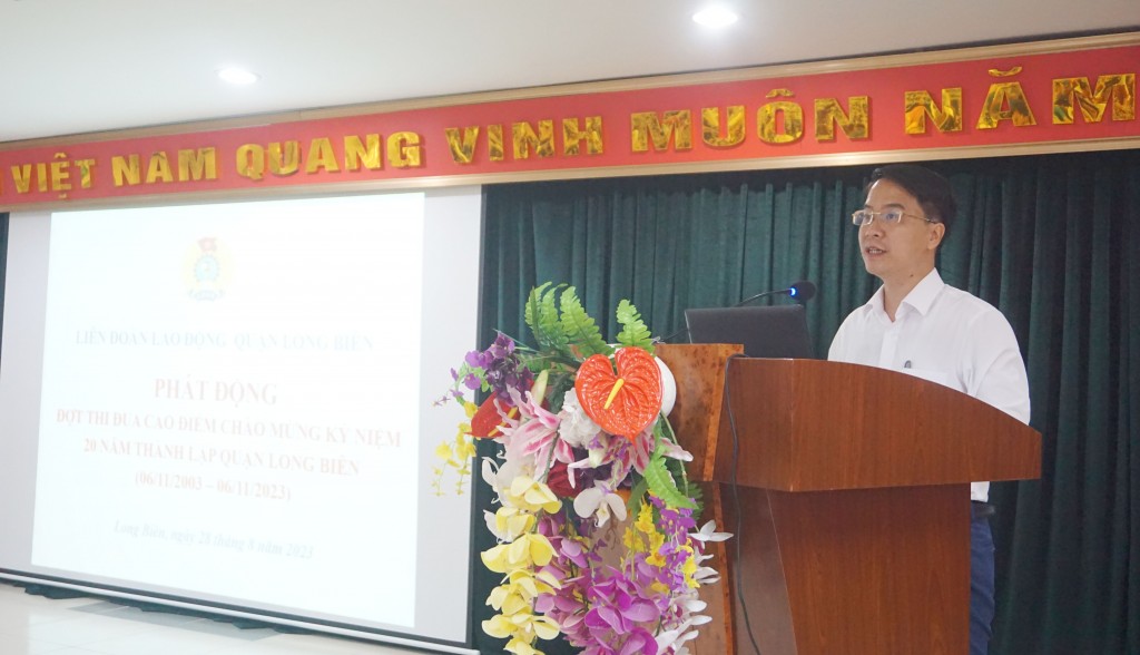 Phát động đợt thi đua cao điểm lập thành tích chào mừng 20 năm Ngày thành lập quận Long Biên