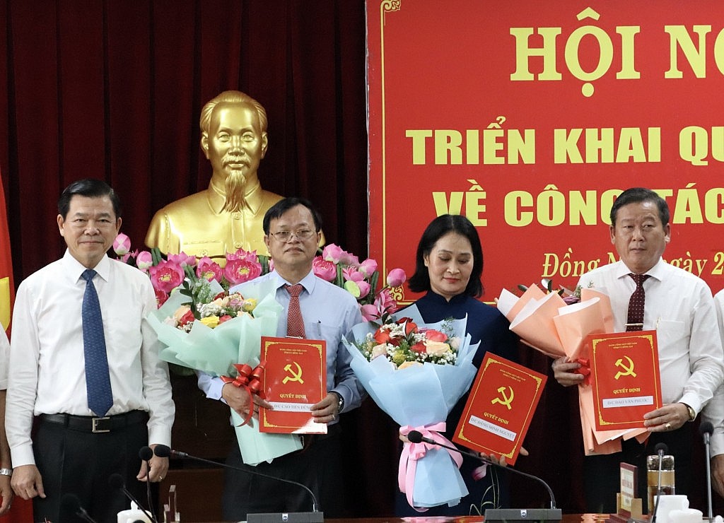 Điều động ông Cao Tiến Dũng thực hiện Trưởng ban Dân vận Tỉnh ủy tỉnh Đồng Nai