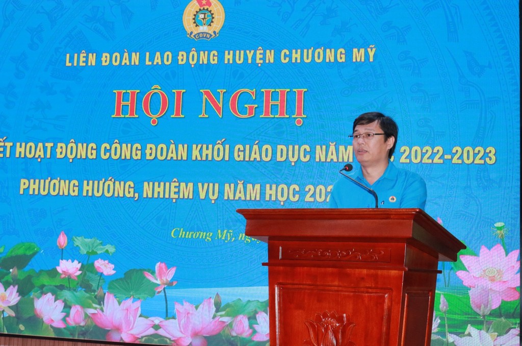 Chương Mỹ: Tổng kết hoạt động công đoàn khối giáo dục năm học 2022 - 2023