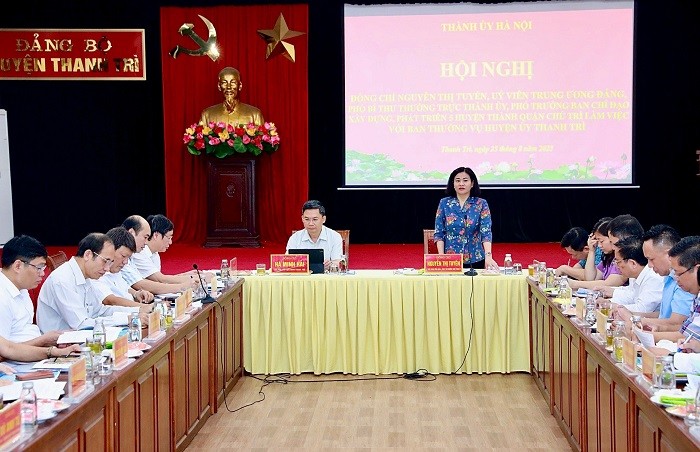 Phấn đấu sớm xây dựng huyện Thanh Trì trở thành quận của Thủ đô