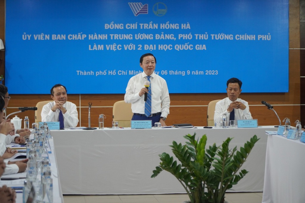 Phó Thủ tướng Trần Hồng Hà: Cần có thêm nhiều Đại học Quốc gia