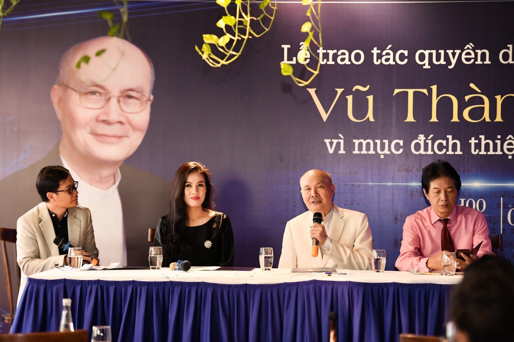 Nhạc sĩ Vũ Thành An trao tặng tác quyền âm nhạc vì mục đích thiện nguyện