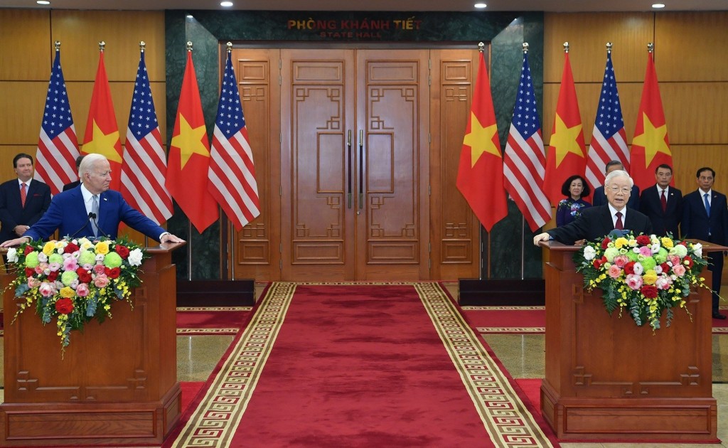 Việt  Nam - Hoa Kỳ tuyên bố nâng cấp quan hệ lên Đối tác chiến lược toàn diện