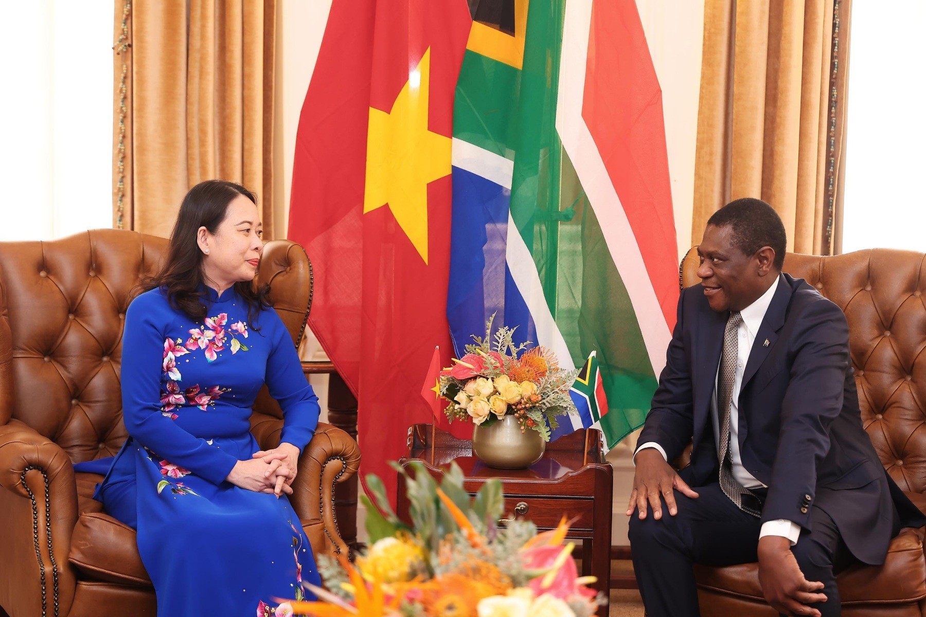 Phó Chủ tịch nước Võ Thị Ánh Xuân hội đàm với Phó Tổng thống Nam Phi