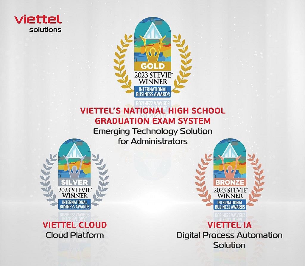 3 giải pháp công nghệ của Viettel Solutions đạt Giải thưởng Kinh doanh Quốc tế - Stevie Awards 2023
