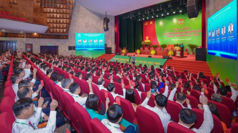 Bầu 39 đồng chí vào Ban Chấp hành Hội Nông dân thành phố Hà Nội nhiệm kỳ 2023 - 2028