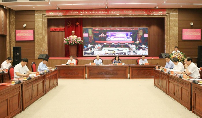 Hội nghị giao ban trực tuyến quý III/2023 toàn thành phố Hà Nội