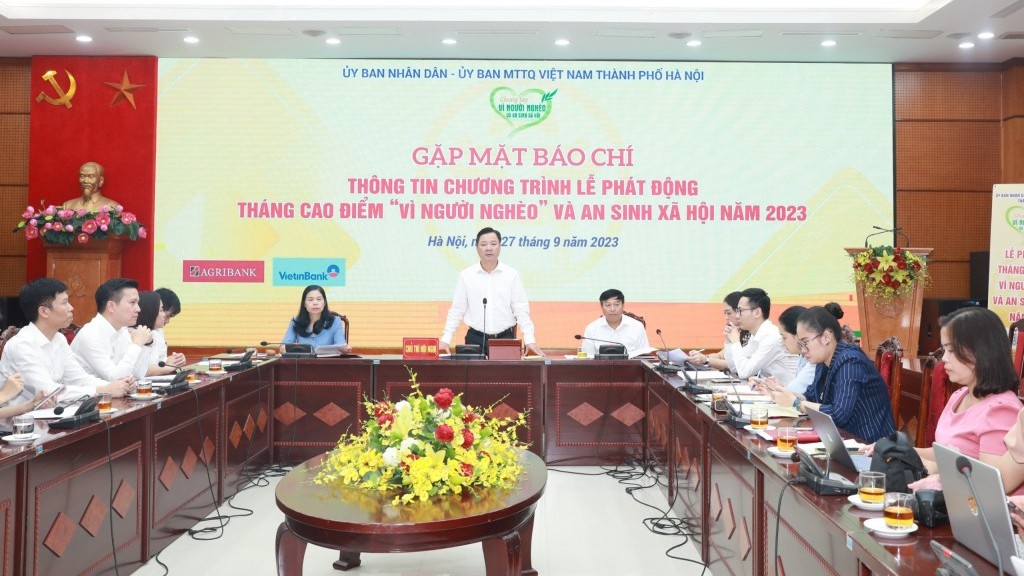 Ngày 3/10: Phát động Tháng cao điểm "Vì người nghèo" và an sinh xã hội Hà Nội năm 2023