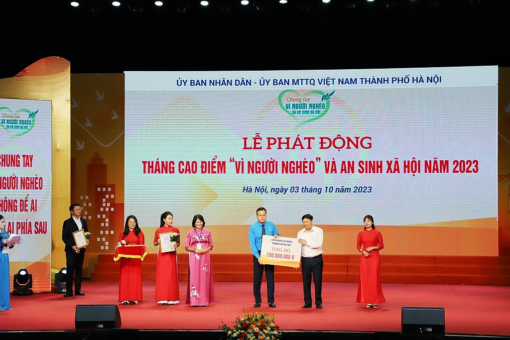 Hà Nội tổ chức Lễ phát động Tháng cao điểm “Vì người nghèo” và an sinh xã hội