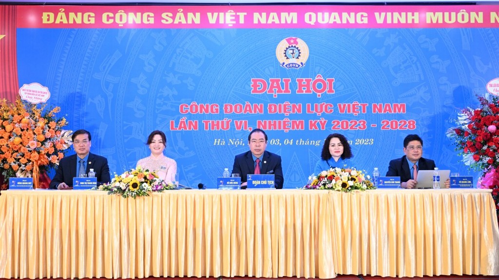 Khai mạc trọng thể Đại hội VI Công đoàn Điện lực Việt Nam, nhiệm kỳ 2023 - 2028