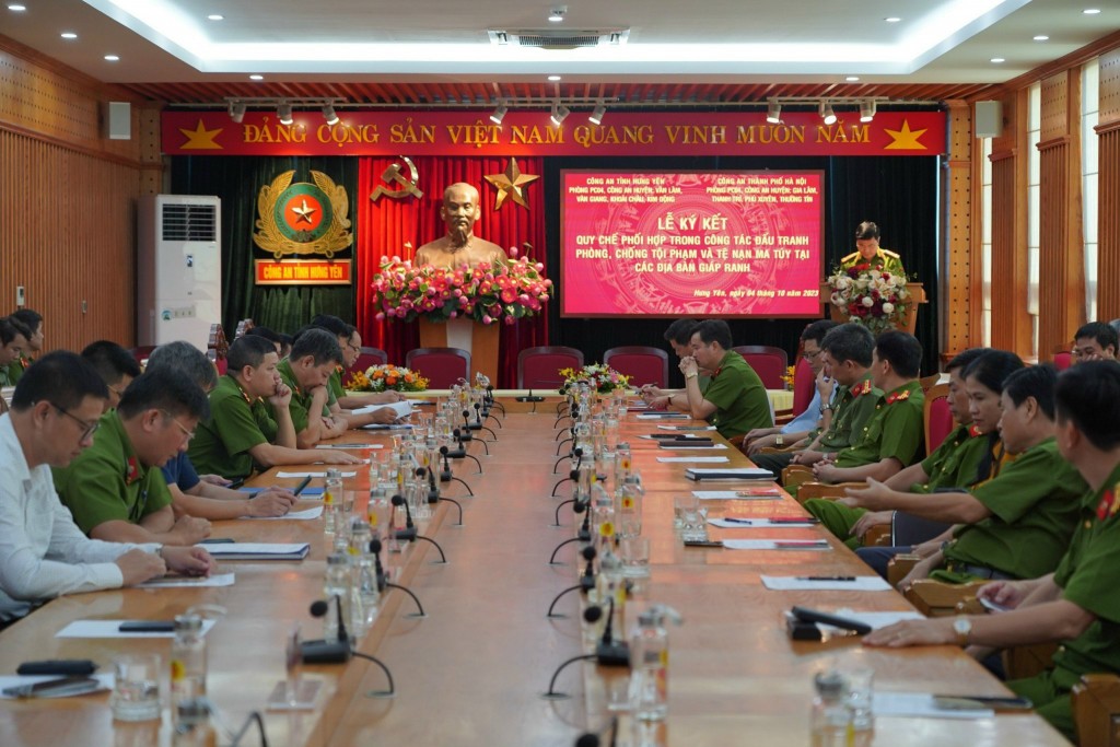 Hà Nội - Hưng Yên phối hợp tăng cường đấu tranh phòng, chống tội phạm và tệ nạn ma túy