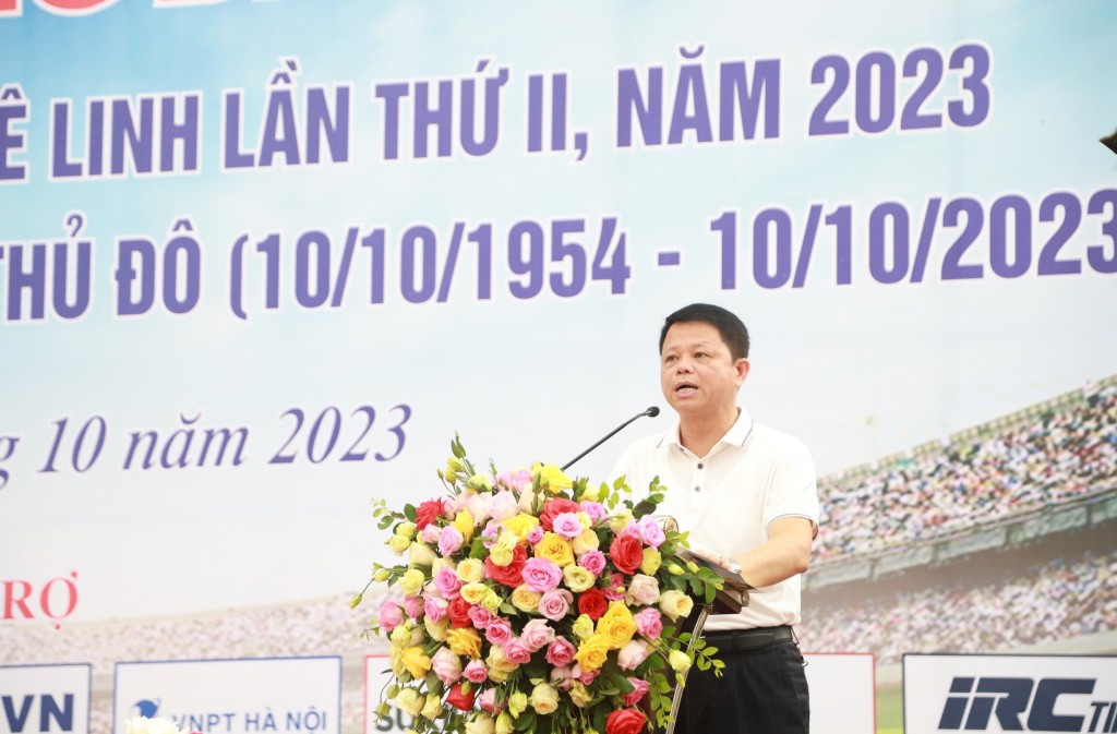 Huyện Mê Linh khai mạc Giải bóng đá tranh Cúp Hai Bà Trưng lần thứ II