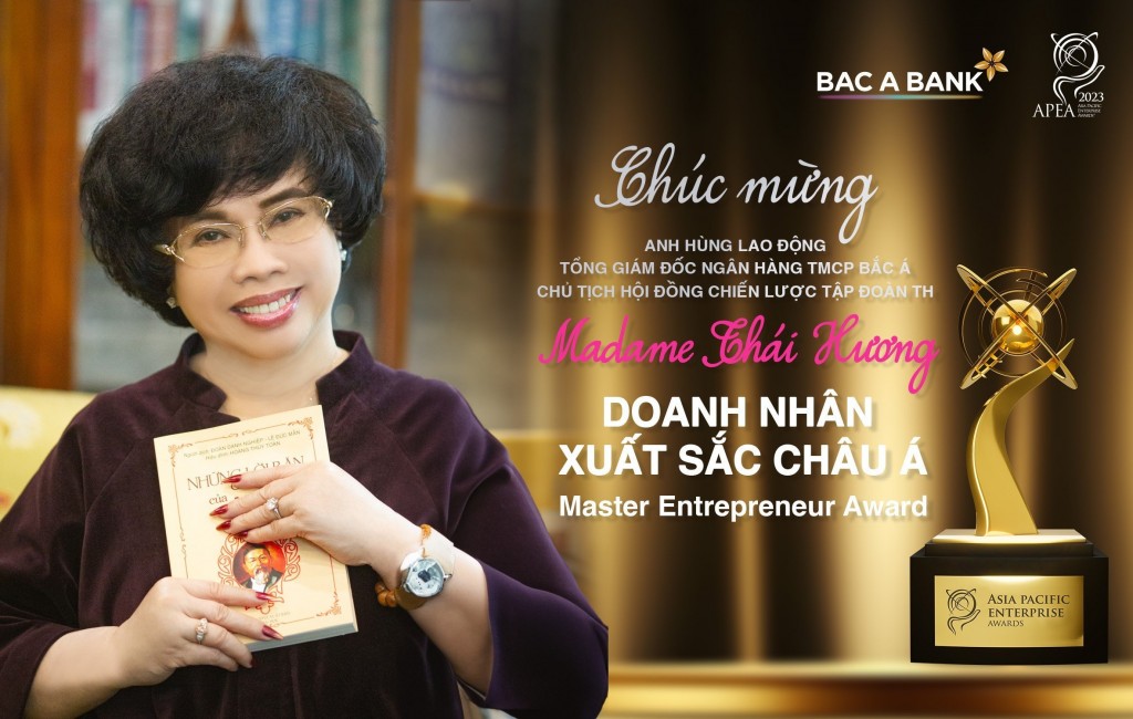 Bac A Bank giành giải “Doanh nghiệp xuất sắc châu Á 2023”