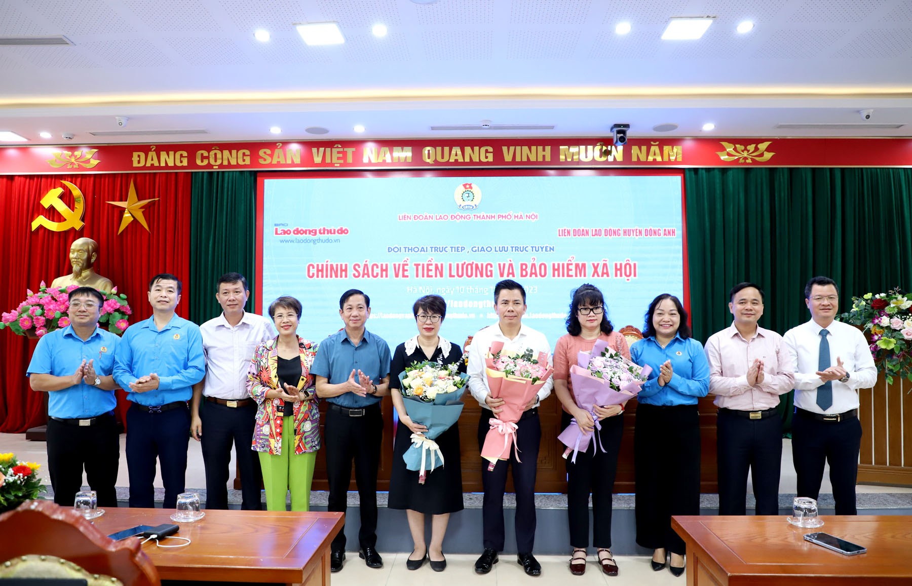 TRỰC TUYẾN HÌNH ẢNH: Giao lưu trực tuyến về “Chính sách về tiền lương và Bảo hiểm xã hội”