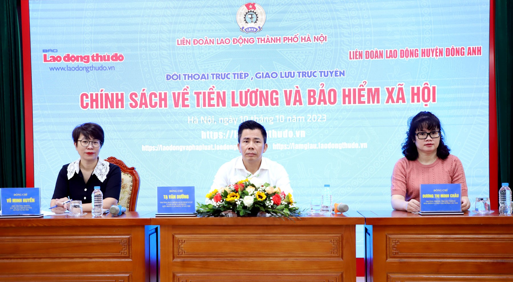 TRỰC TUYẾN HÌNH ẢNH: Giao lưu trực tuyến về “Chính sách về tiền lương và Bảo hiểm xã hội”