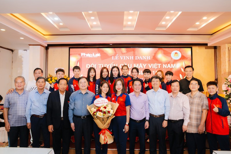 Báo Pháp luật Việt Nam vinh danh Đội tuyển Cầu mây Việt Nam tham dự ASIAD 19
