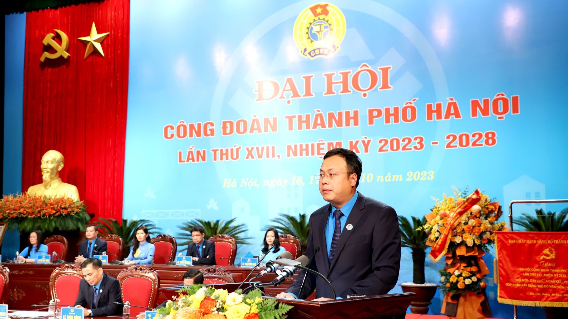 Đồng chí Phạm Quang Thanh tái đắc cử chức Chủ tịch Liên đoàn Lao động thành phố Hà Nội