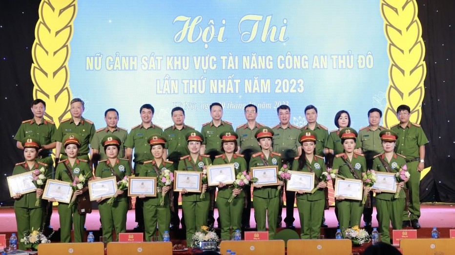 Sôi nổi hội thi Nữ Cảnh sát khu vực tài năng Công an Thủ đô