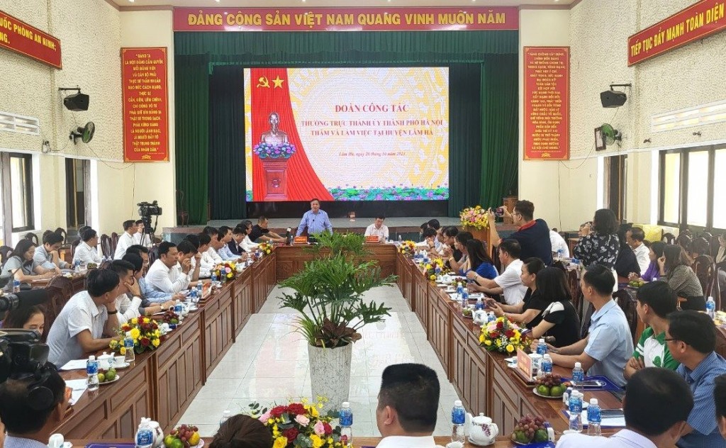 Huyện Lâm Hà đạt nhiều thành tựu nhờ sự giúp đỡ của thành phố Hà Nội