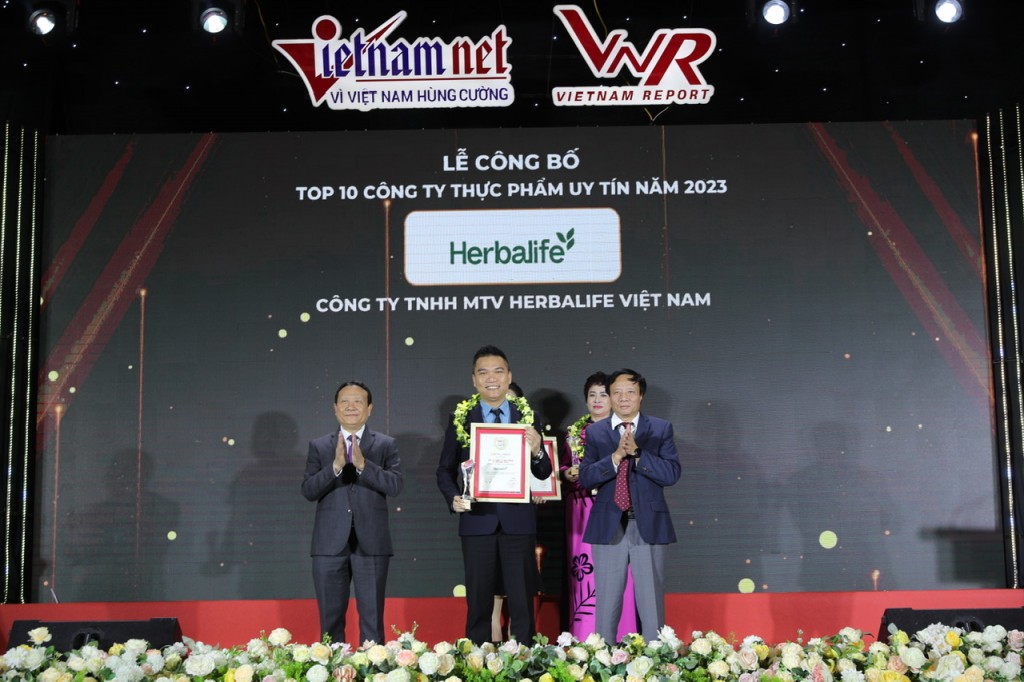 Herbalife Việt Nam được vinh danh Top 10 Công Ty Thực Phẩm Uy Tín lần thứ 3 liên tiếp