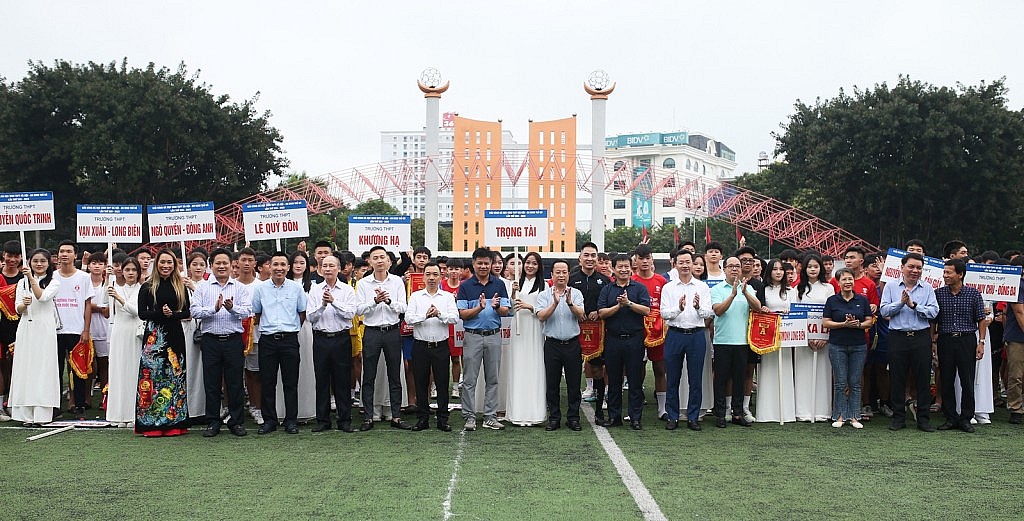 Khai mạc Giải bóng đá học sinh THPT Hà Nội - An ninh Thủ đô lần thứ XXII
