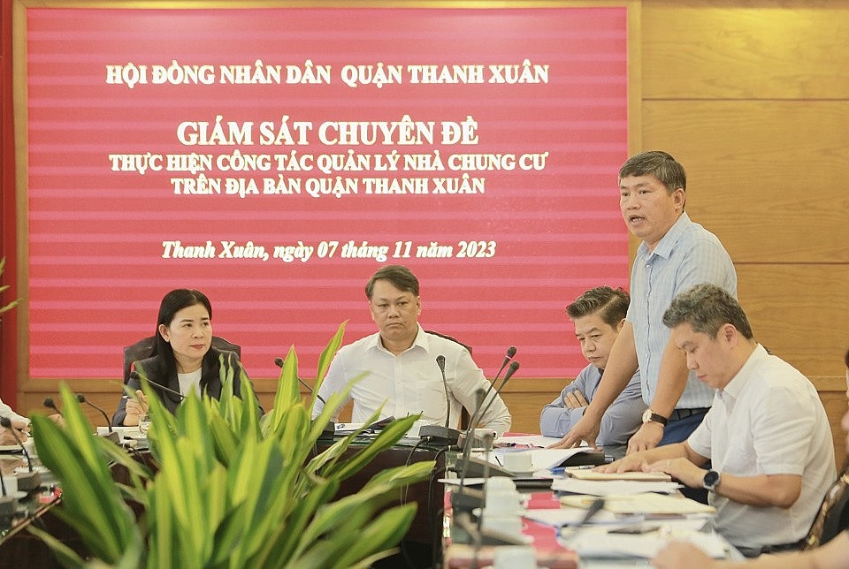 Quận Thanh Xuân triển khai đồng bộ các giải pháp quản lý nhà chung cư