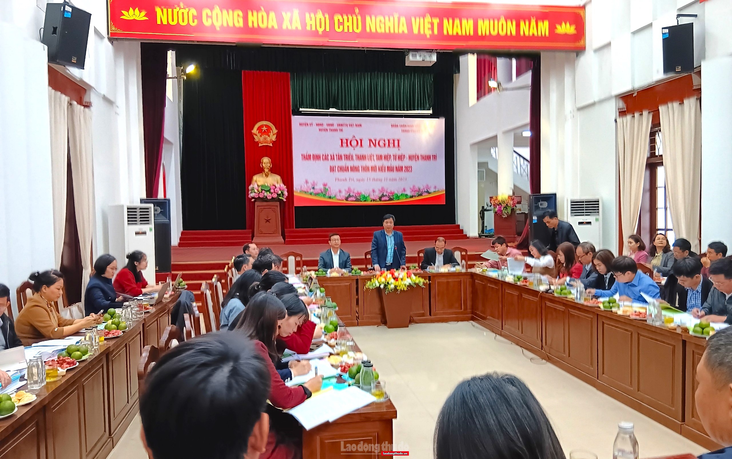 Hà Nội: Thẩm định đánh giá nông thôn mới kiểu mẫu 4 xã huyện Thanh Trì