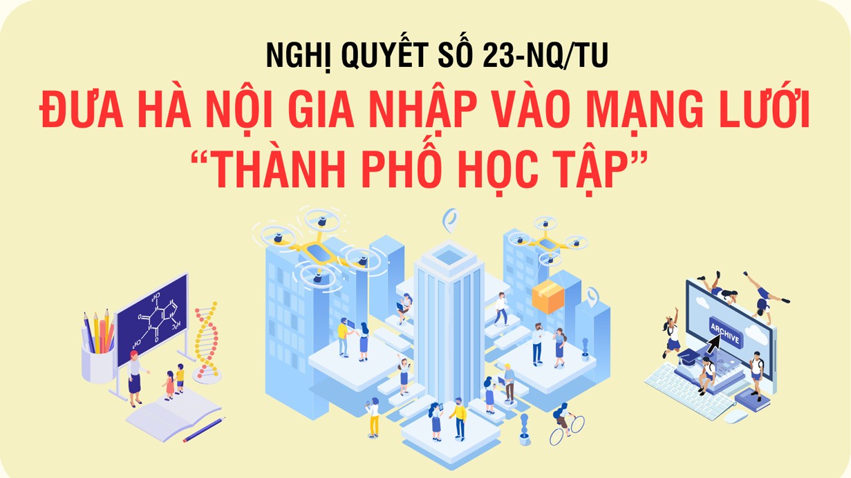 Nghị quyết số 23-NQ/TU: Đưa Hà Nội gia nhập vào mạng lưới “Thành phố học tập”