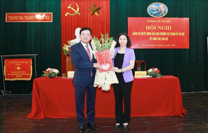 Bí thư Quận ủy Nam Từ Liêm làm Chánh Thanh tra thành phố Hà Nội
