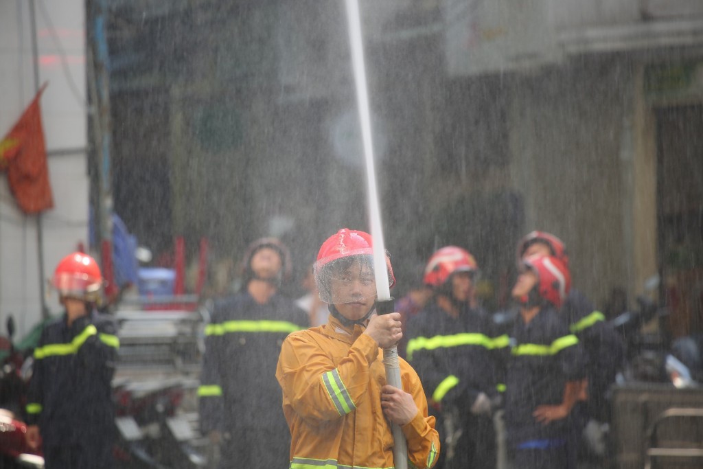 TP.HCM: Gần 1.500 người diễn tập chữa cháy cứu nạn ở tòa nhà Bitexco